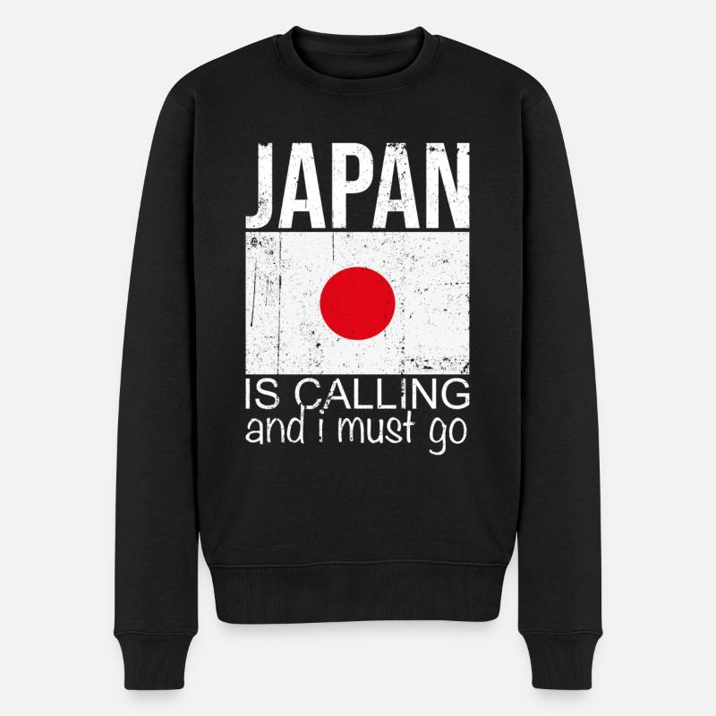 Citation Japon - Pull Premium bio Homme - noir