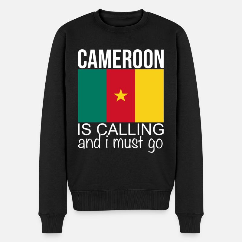 Citation Cameroun - Pull Premium bio Homme - noir