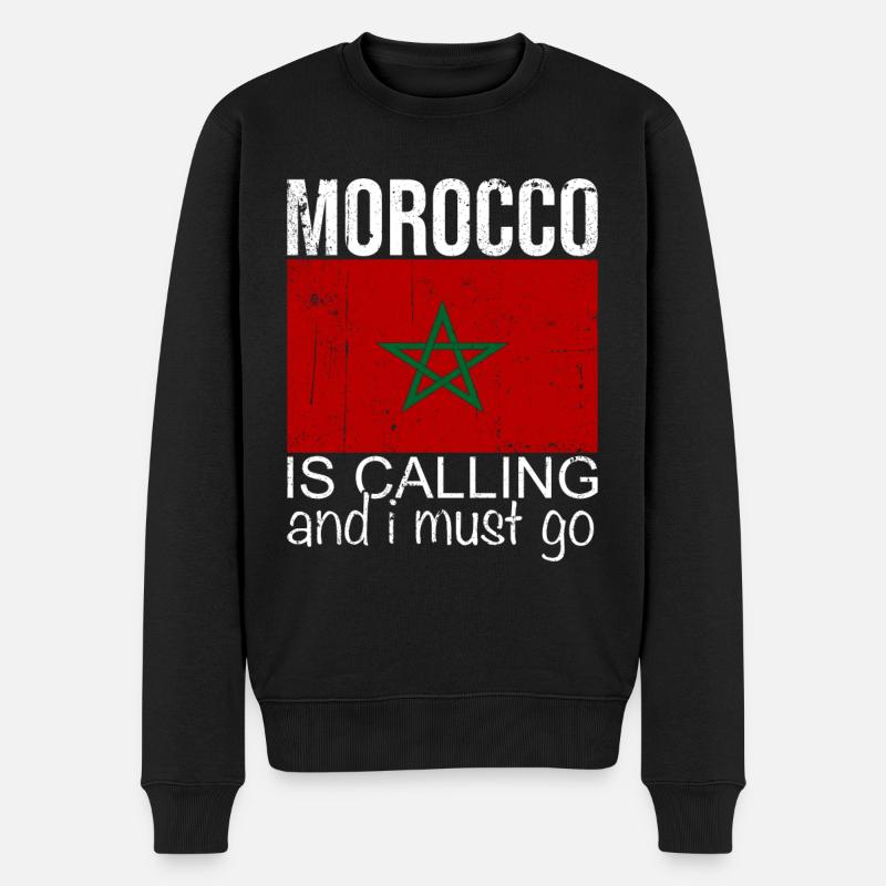 Citation Maroc - Pull Premium bio Homme - noir