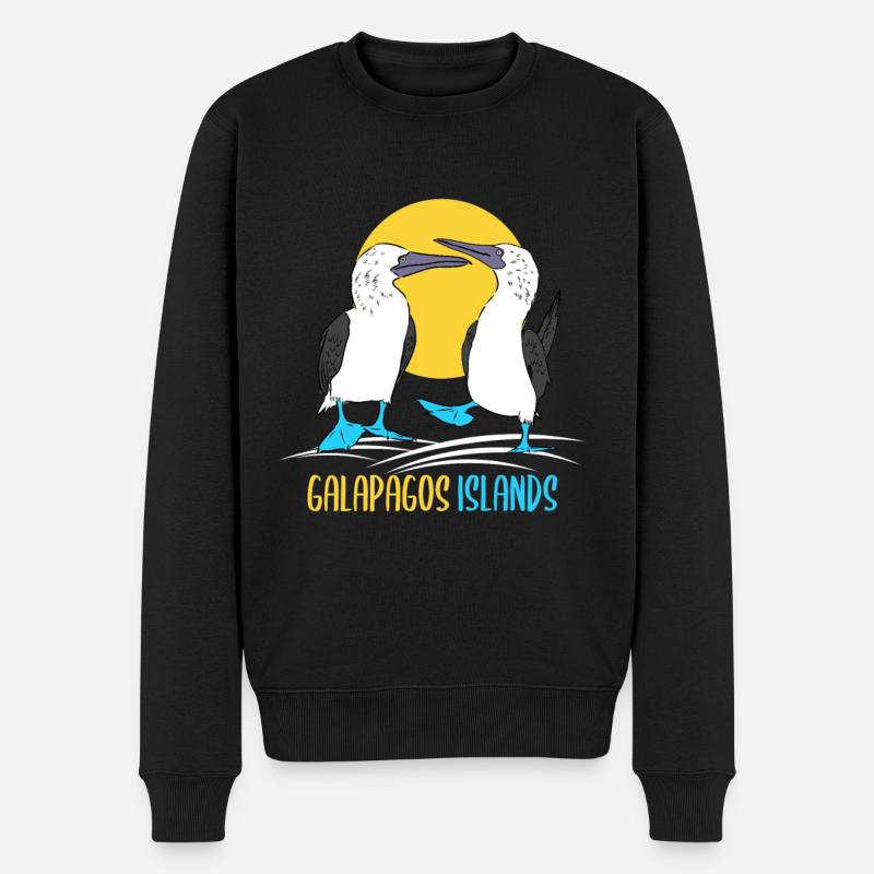 Îles Galapagos - Pull Premium bio Homme - noir