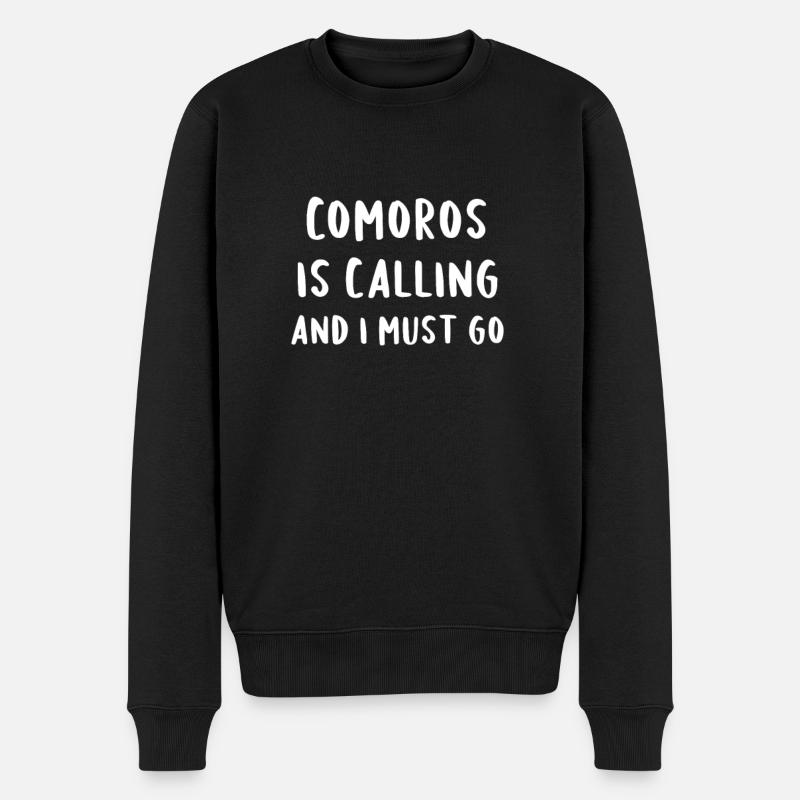 Les Comores appellent et je dois partir - Pull Premium bio Homme - noir