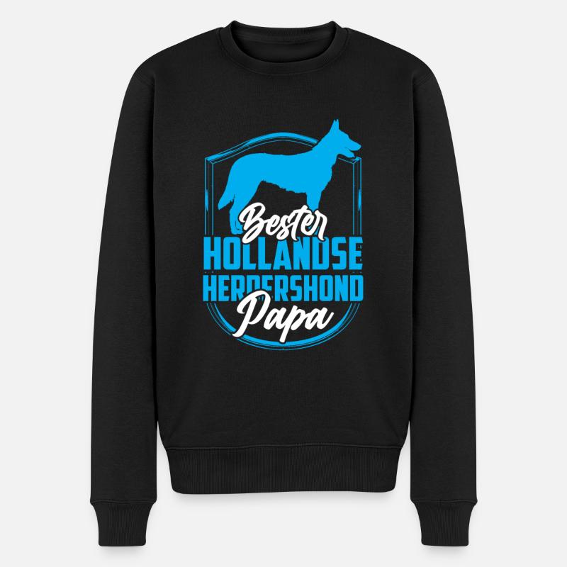 Meilleur Hollandse Herdershond Papa - Pull Premium bio Homme - noir