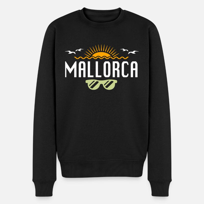 Mallorca - Männer Premium Bio Pullover - Schwarz