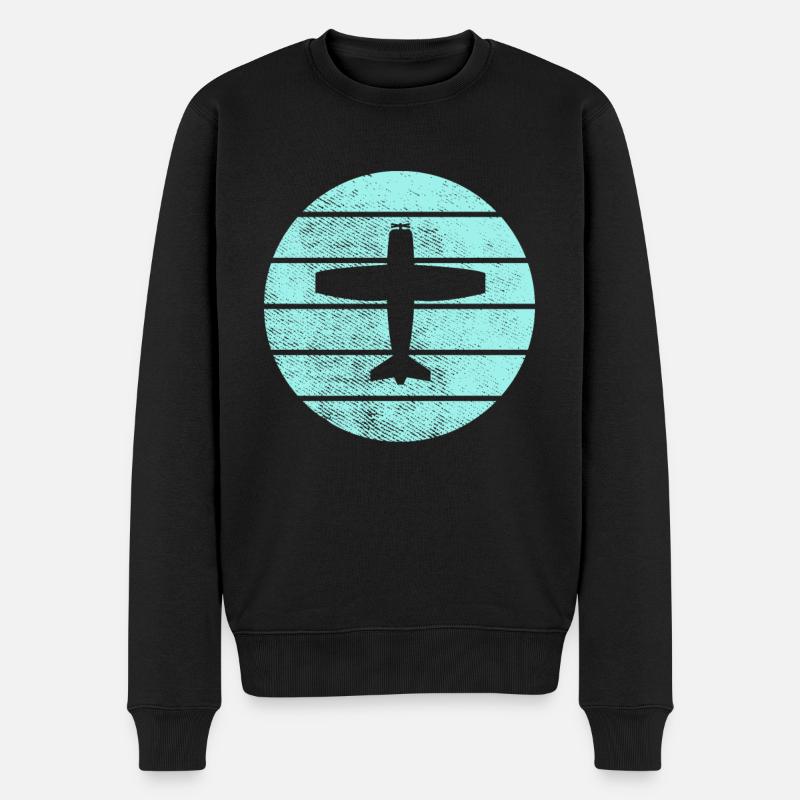 Avion - Pull Premium bio Homme - noir