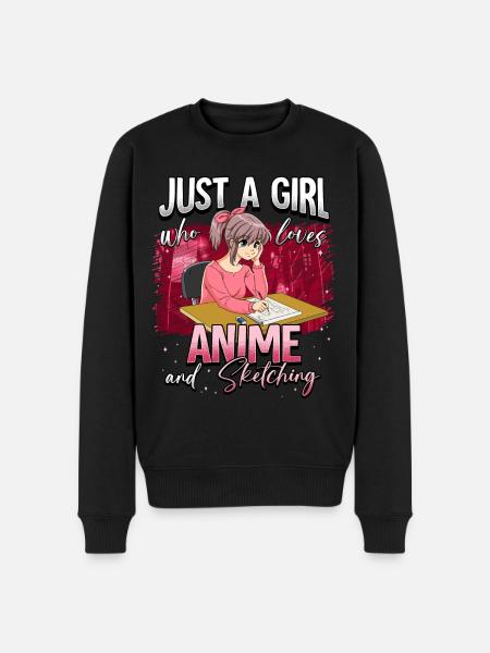 Anime Otaku Weeb - Men's Premium Organic Jumper - black