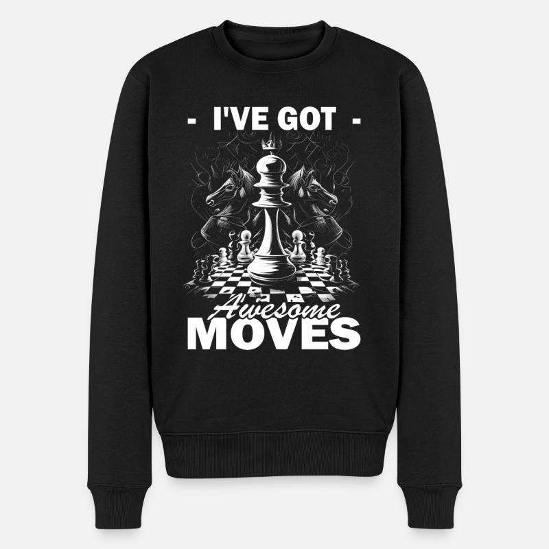Schach - Schachspieler - Männer Premium Bio Pullover - Schwarz