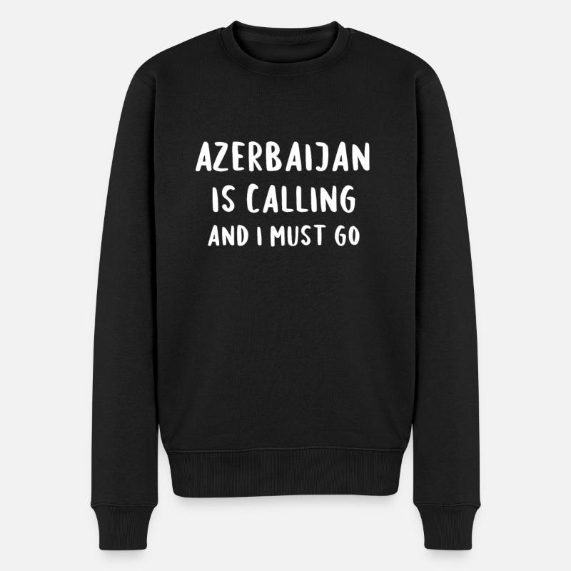 Aserbaidschan ruft und ich muss gehen - Männer Premium Bio Pullover - Schwarz