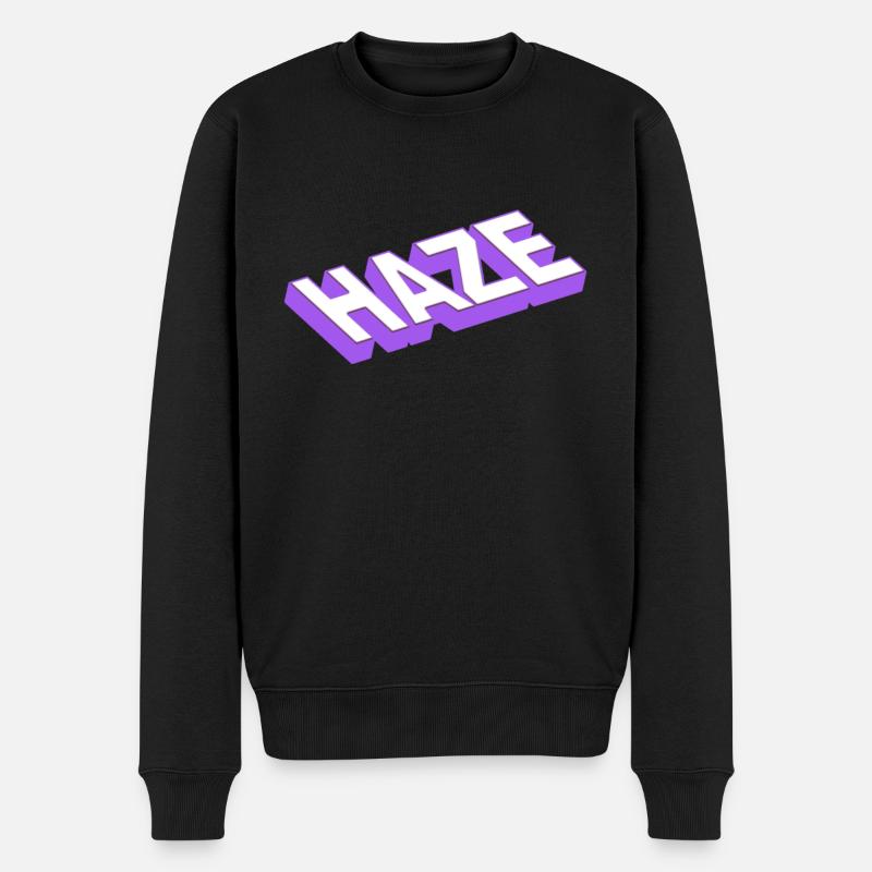 haze - Männer Premium Bio Pullover - Schwarz