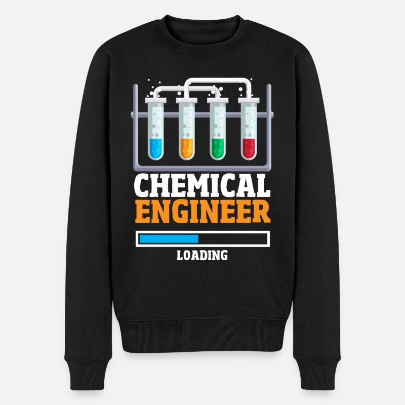 Future Chemical Engineer Loading Chemist - Men's Premium Organic Jumper - black