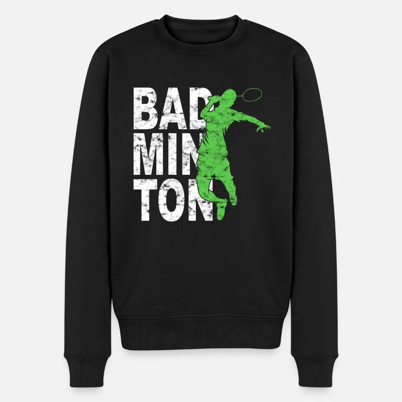 Badminton - Pull Premium bio Homme - noir