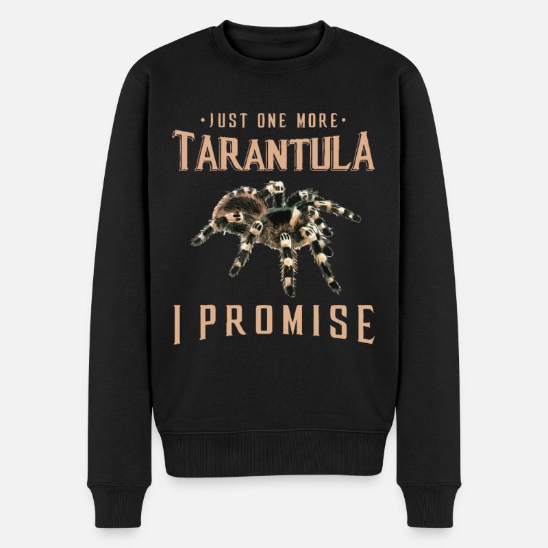 Nur noch ein Tarantel Besitzer Geschenk Spider Liebhaber gi - Männer Premium Bio Pullover - Schwarz