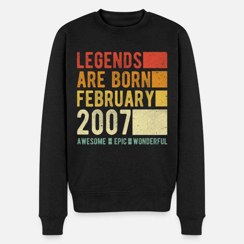Anniversaire février 2007 - Pull Premium bio Homme - noir