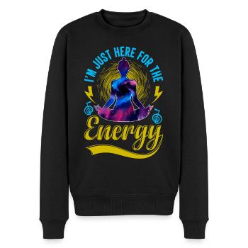 Reiki Praktizierende & Reiki Master - Männer Premium Bio Pullover - Schwarz - Vorne - Nico (187cm)