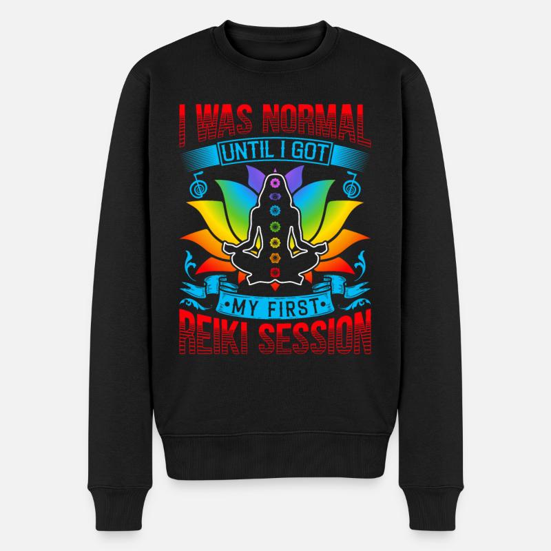 Praticiens de Reiki & Maître Reiki - Pull Premium bio Homme - noir