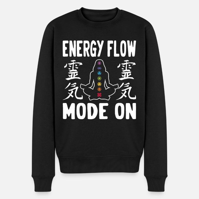 Reiki Praktizierende & Reiki Master - Männer Premium Bio Pullover - Schwarz