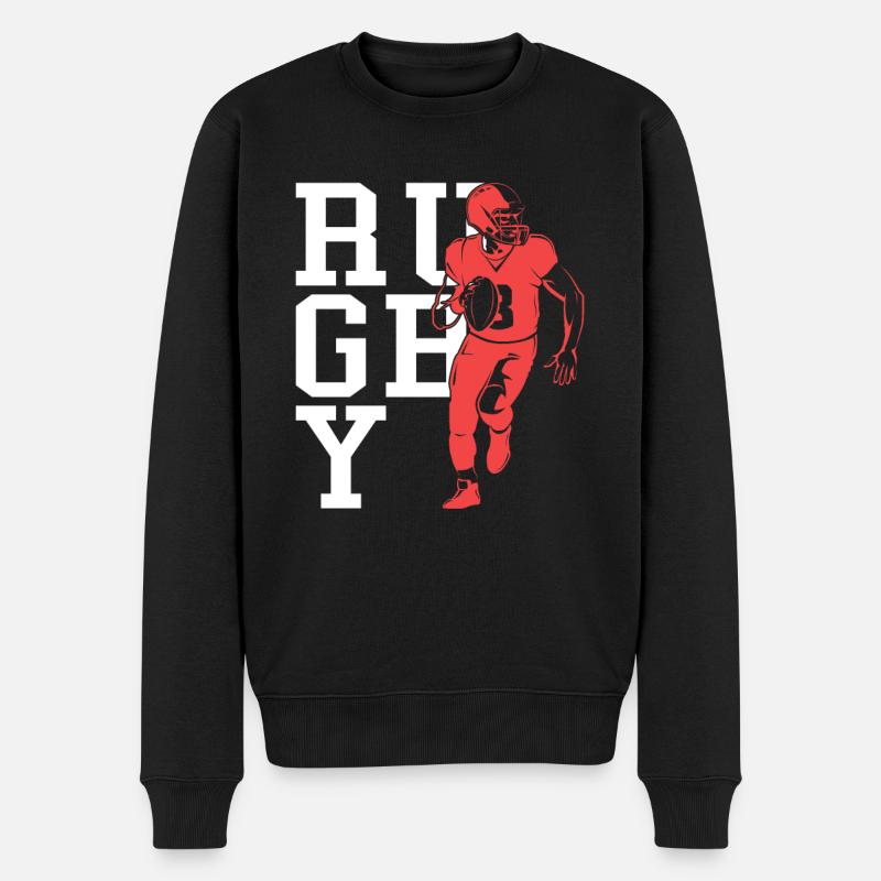Rugby - Pull Premium bio Homme - noir