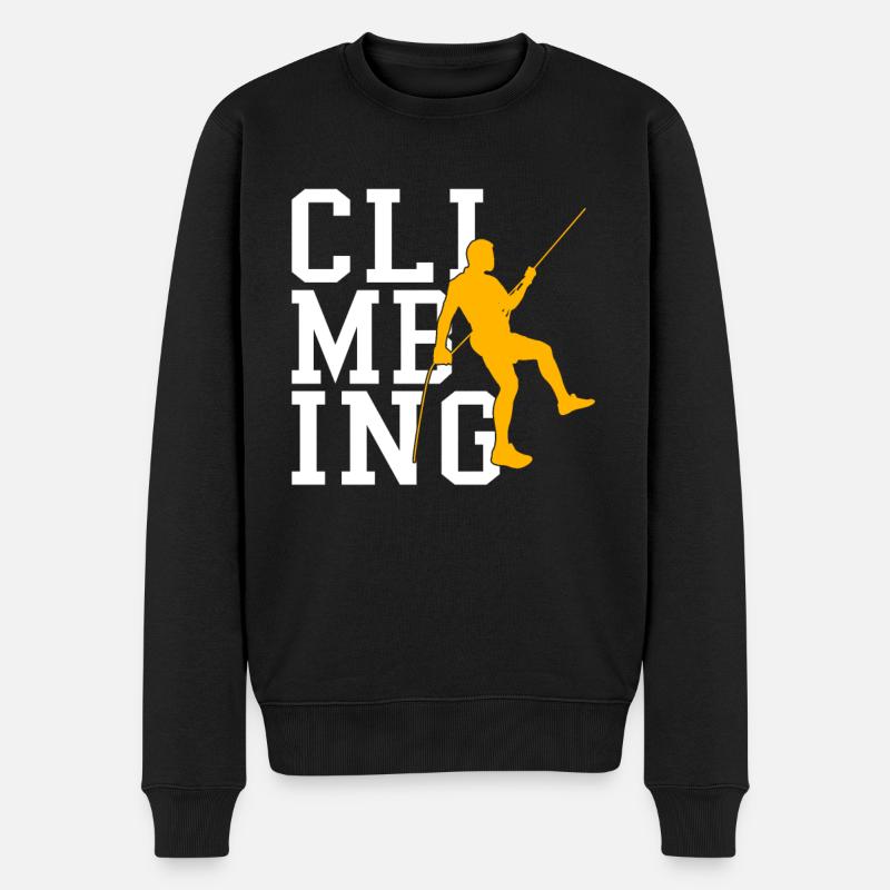 Grimper - Pull Premium bio Homme - noir