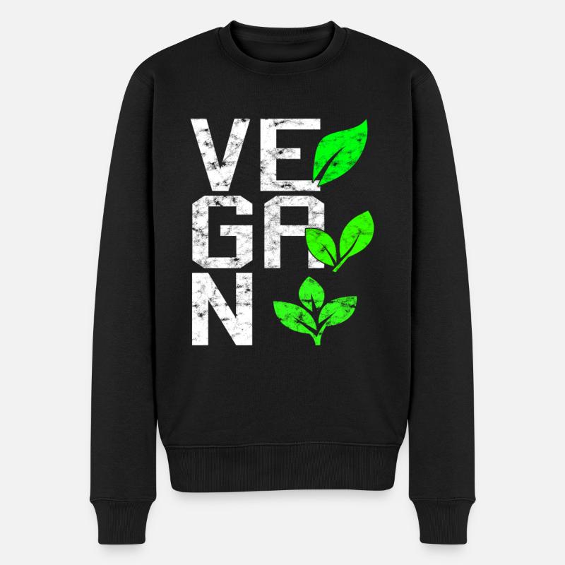 Végétalien - Pull Premium bio Homme - noir