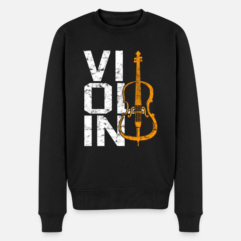 Violon - Pull Premium bio Homme - noir
