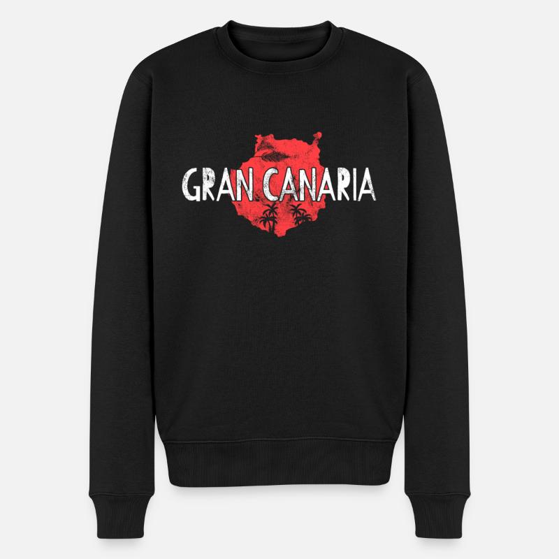 Gran Canaria - Pull Premium bio Homme - noir