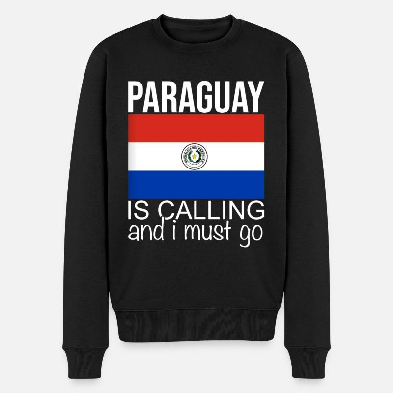 Paraguay Spruch - Männer Premium Bio Pullover - Schwarz