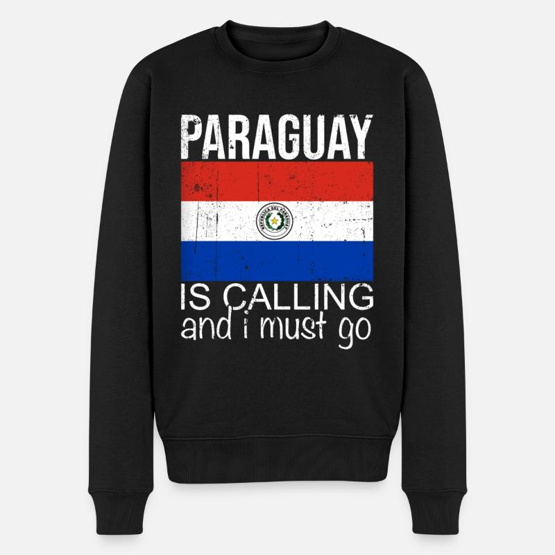 Paraguay Spruch - Männer Premium Bio Pullover - Schwarz