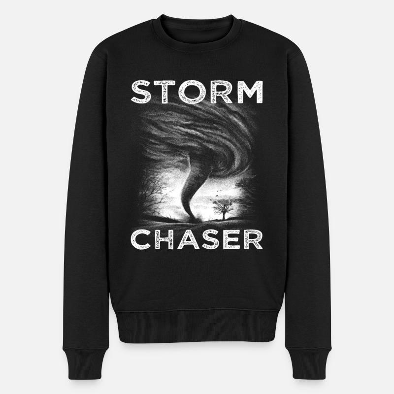 Chasseur de tempête. - Pull Premium bio Homme - noir