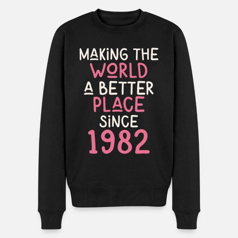 Making the World a better place since 1982 - Männer Premium Bio Pullover - Schwarz