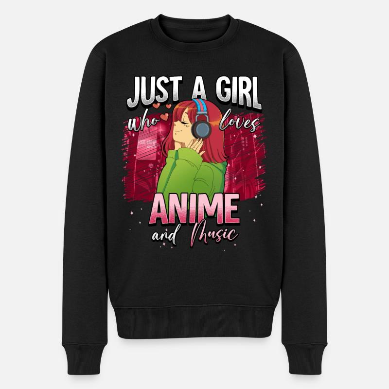 Anime Otaku Weeb - Pull Premium bio Homme - noir
