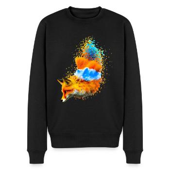 Créativité sauvage Renard - Pull Premium bio Homme - noir - Devant - Nico (187cm)