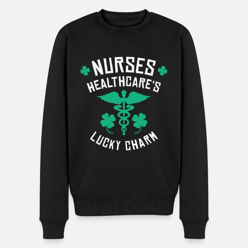 Infirmière de la Saint-Patrick - Pull Premium bio Homme - noir