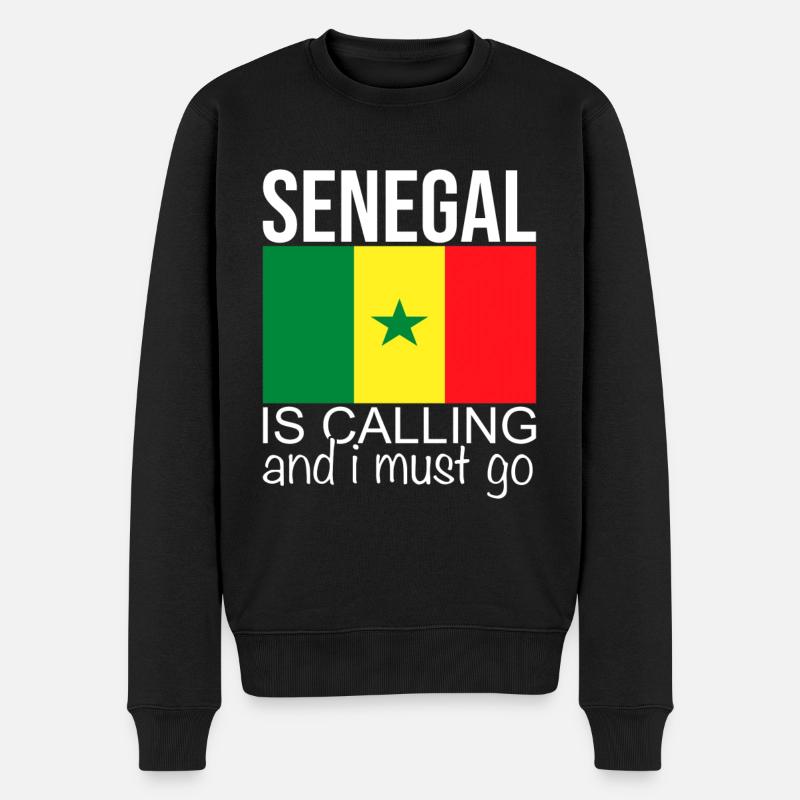 Sénégal - Pull Premium bio Homme - noir