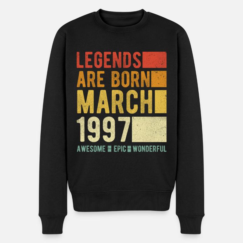 Anniversaire Mars 1997 - Pull Premium bio Homme - noir