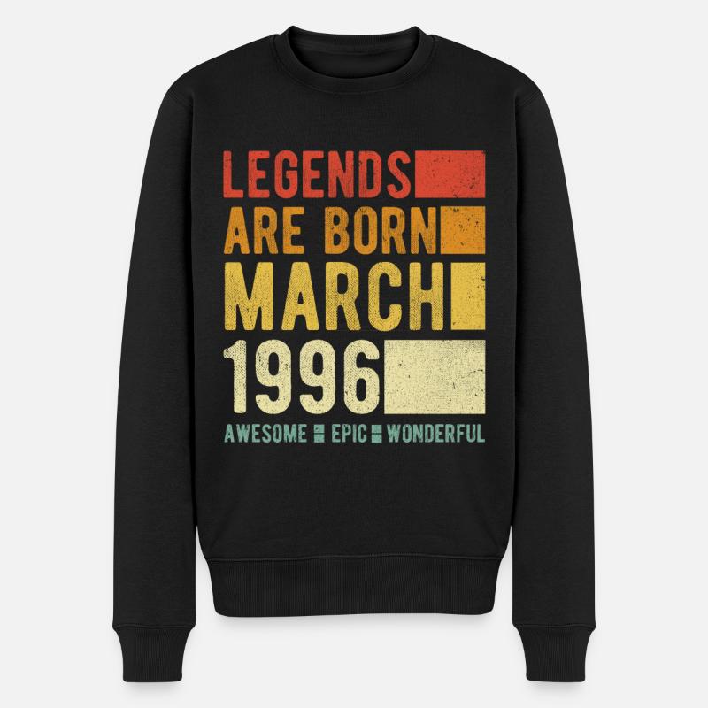Anniversaire Mars 1996 - Pull Premium bio Homme - noir
