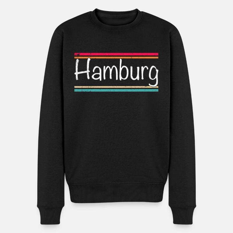 Hambourg - Pull Premium bio Homme - noir