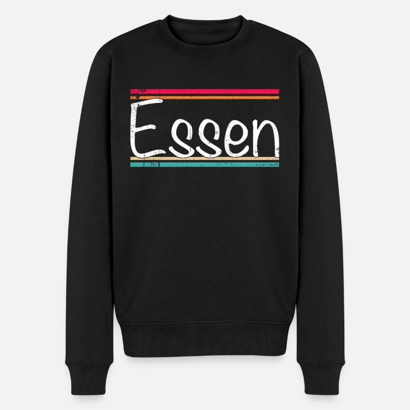 Essen - Männer Premium Bio Pullover - Schwarz
