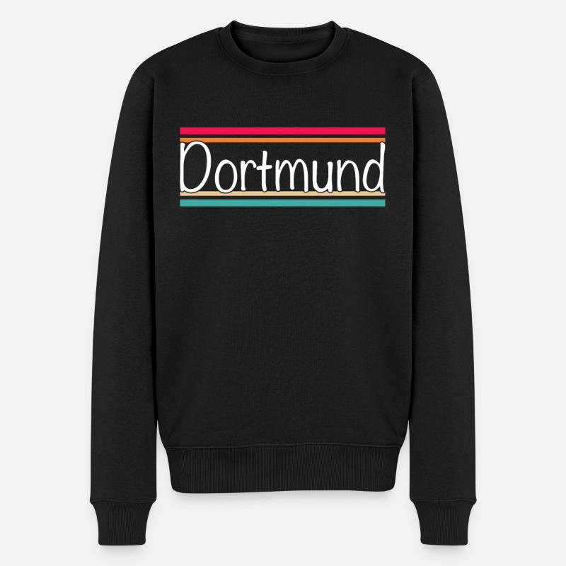 Dortmund - Männer Premium Bio Pullover - Schwarz