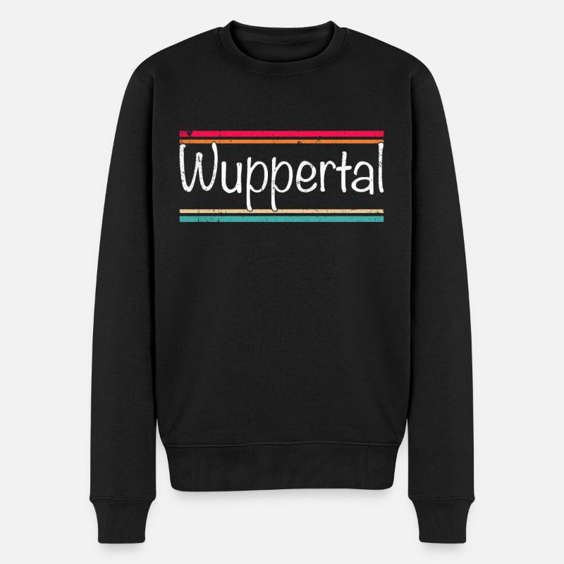 Wuppertal - Pull Premium bio Homme - noir