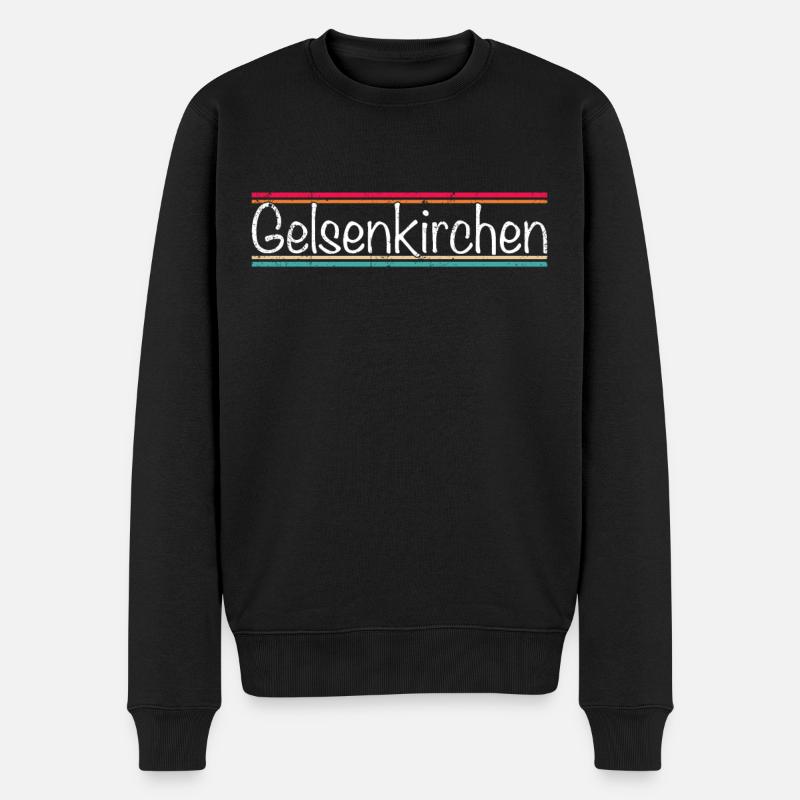 Gelsenkirchen - Männer Premium Bio Pullover - Schwarz