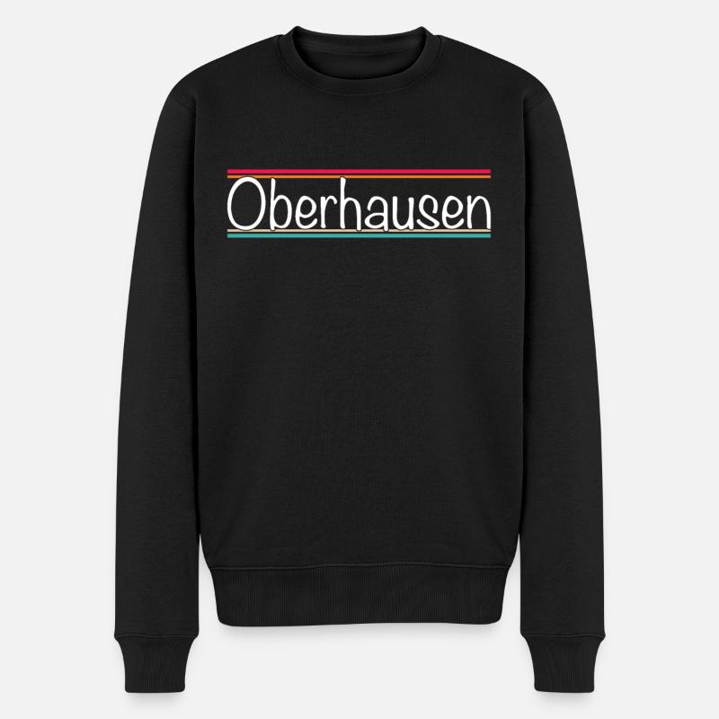 Oberhausen - Männer Premium Bio Pullover - Schwarz