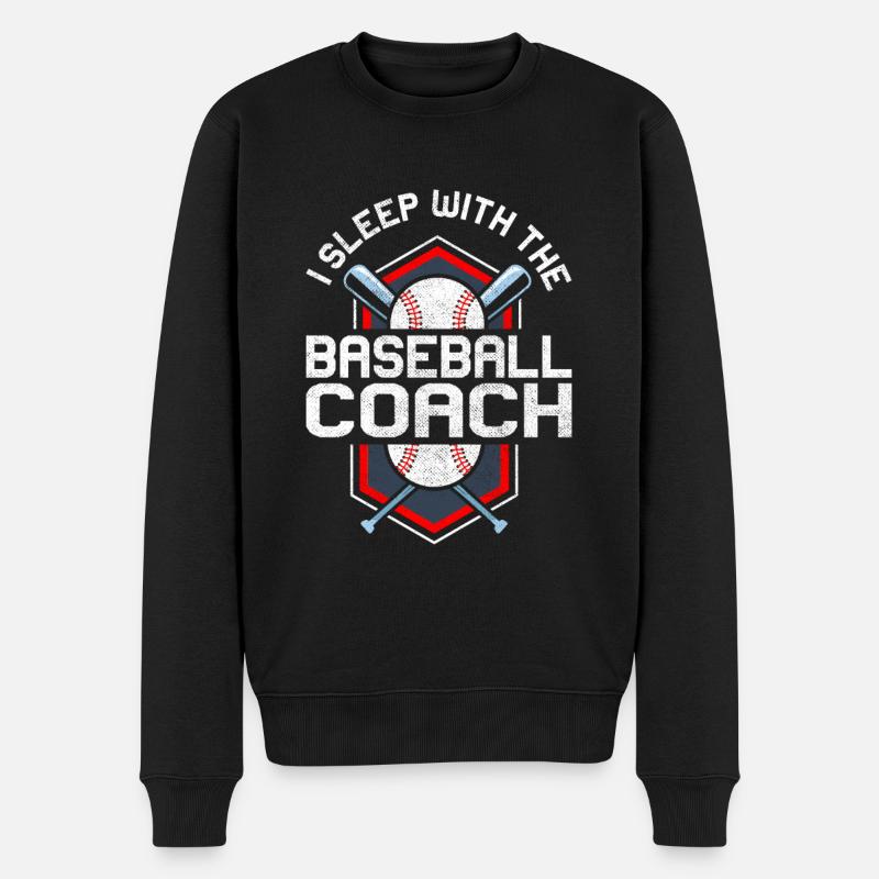 Baseball-Trainerin Ehefrau Berufstätige Mutter - Männer Premium Bio Pullover - Schwarz