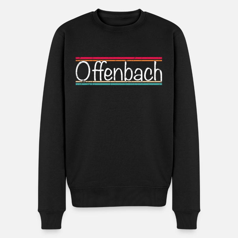 Offenbach - Pull Premium bio Homme - noir