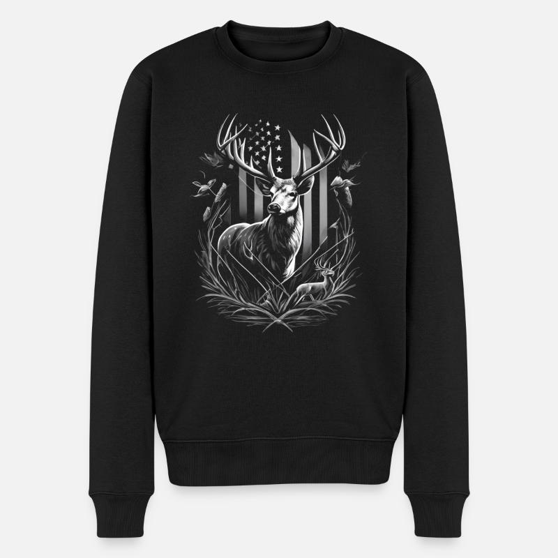 Chasseurs & Chasseresses - Pull Premium bio Homme - noir