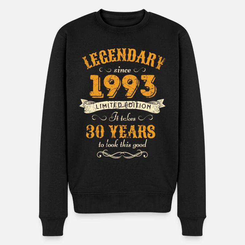 30ème anniversaire millésime 1993 - Pull Premium bio Homme - noir