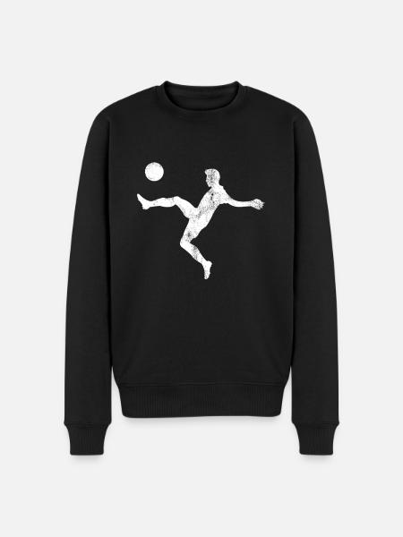 Fußballer - Männer Premium Bio Pullover - Schwarz