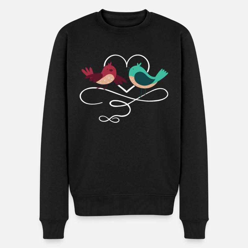 Couple amoureux - Pull Premium bio Homme - noir