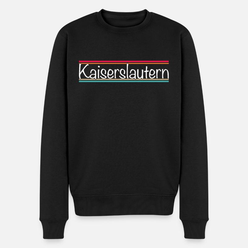 Kaiserslautern - Männer Premium Bio Pullover - Schwarz