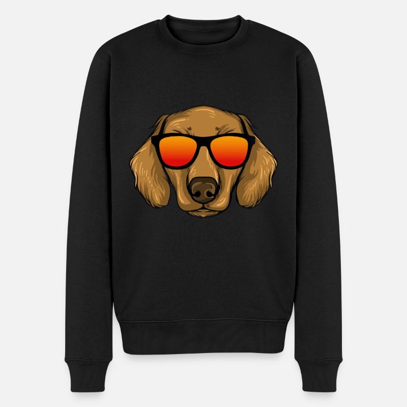 Dachshund Geschenk Dixie Wiener Doxie Dackel - Männer Premium Bio Pullover - Schwarz