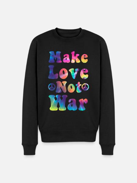 Hippy - Men's Premium Organic Jumper - black
