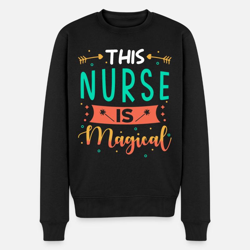 Cadeau infirmière - Pull Premium bio Homme - noir